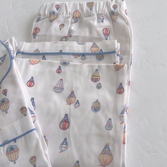 PETITE PLUME Bon Voyage Kids Chemical Free Flame Resistant Pajama Set Size 10 - Picture 6 of 8